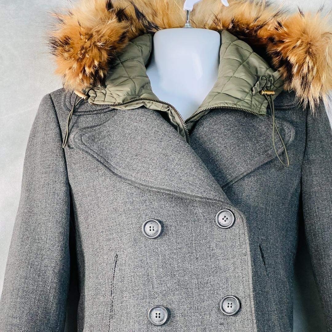 ドルチェ＆ガッバーナ】Pコート リバー ダブル リアルファー ラクーン L