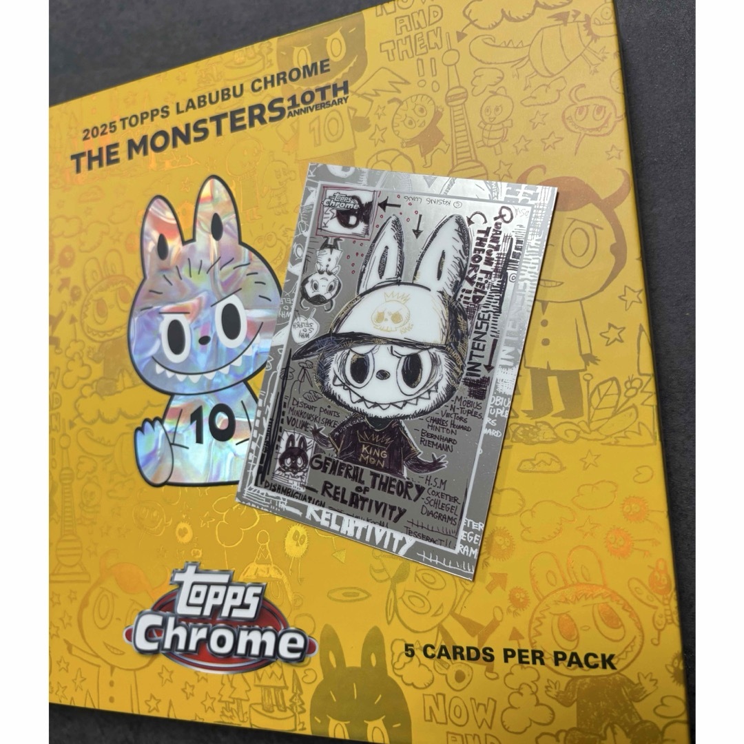 1】Topps Chrome Labubu クローム ラブブ カード トレカの通販 by 2月