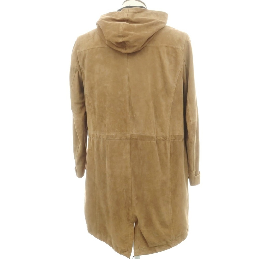 中古】エンメティ EMMETI ゴートスエード モッズコート ブラウン