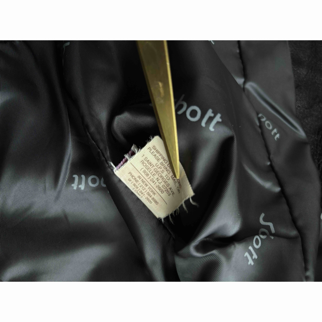 90s USA製 ショットSchott 243VW ライダース シングルベストの通販はau