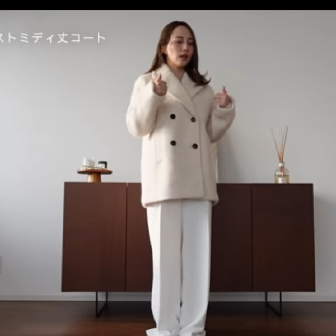 ZARA - 新品タグ🏷️ ZARA 正規品 ブークレダブルブレストミディコート