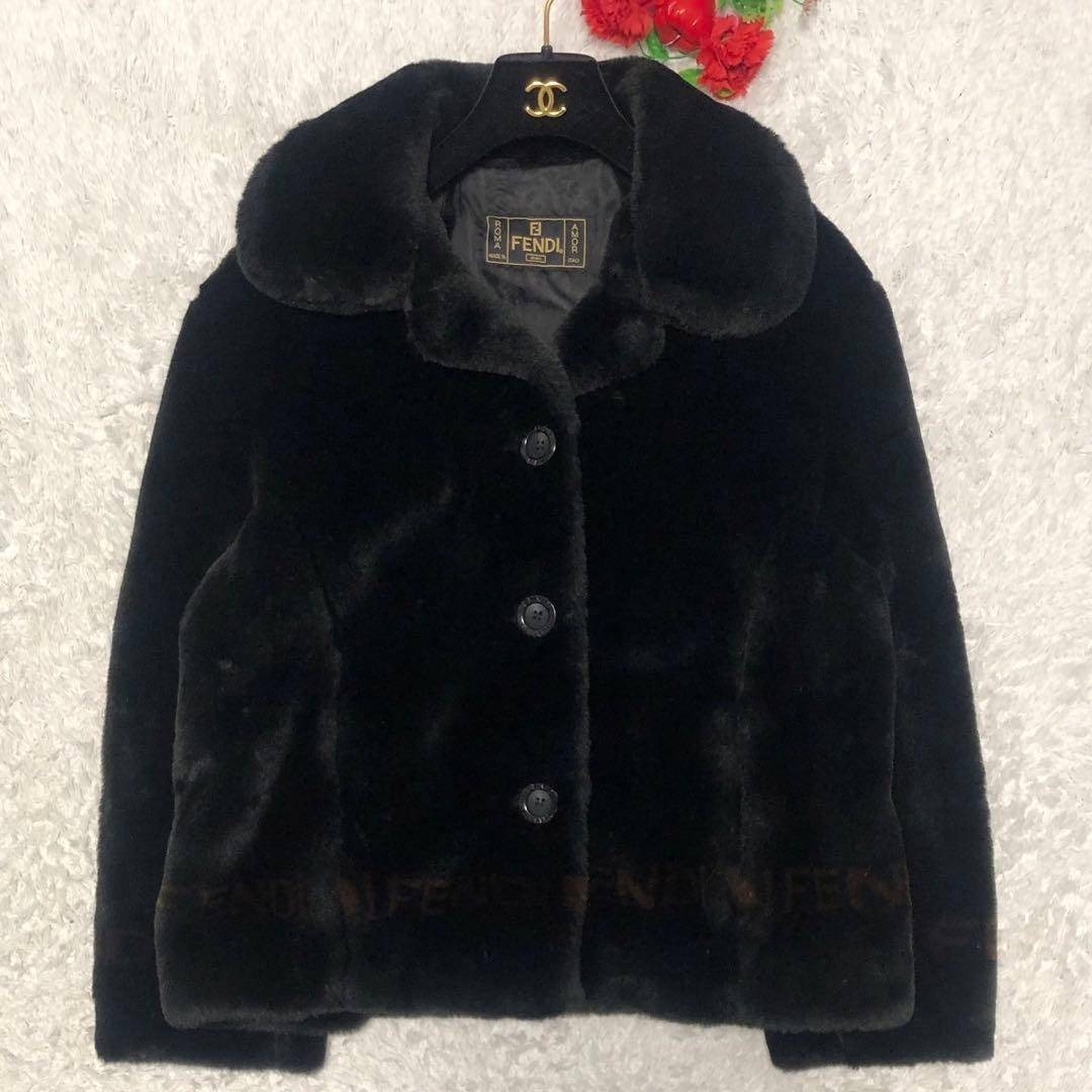 FENDI - ［未使用級］FENDI ダブルブレスト ロゴライン ファー