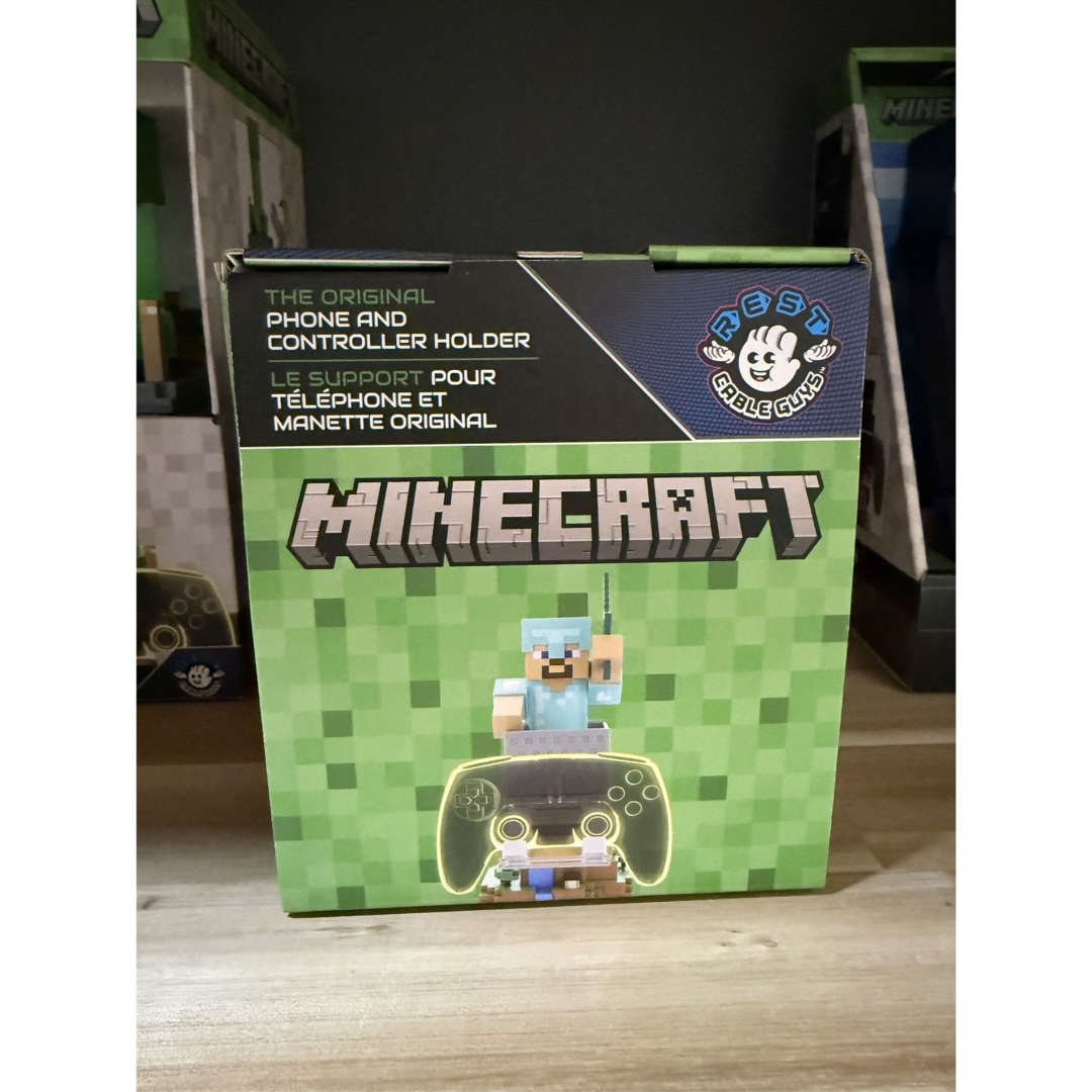 ダイヤモンド装備スティーブ コントローラースタンド マインクラフト