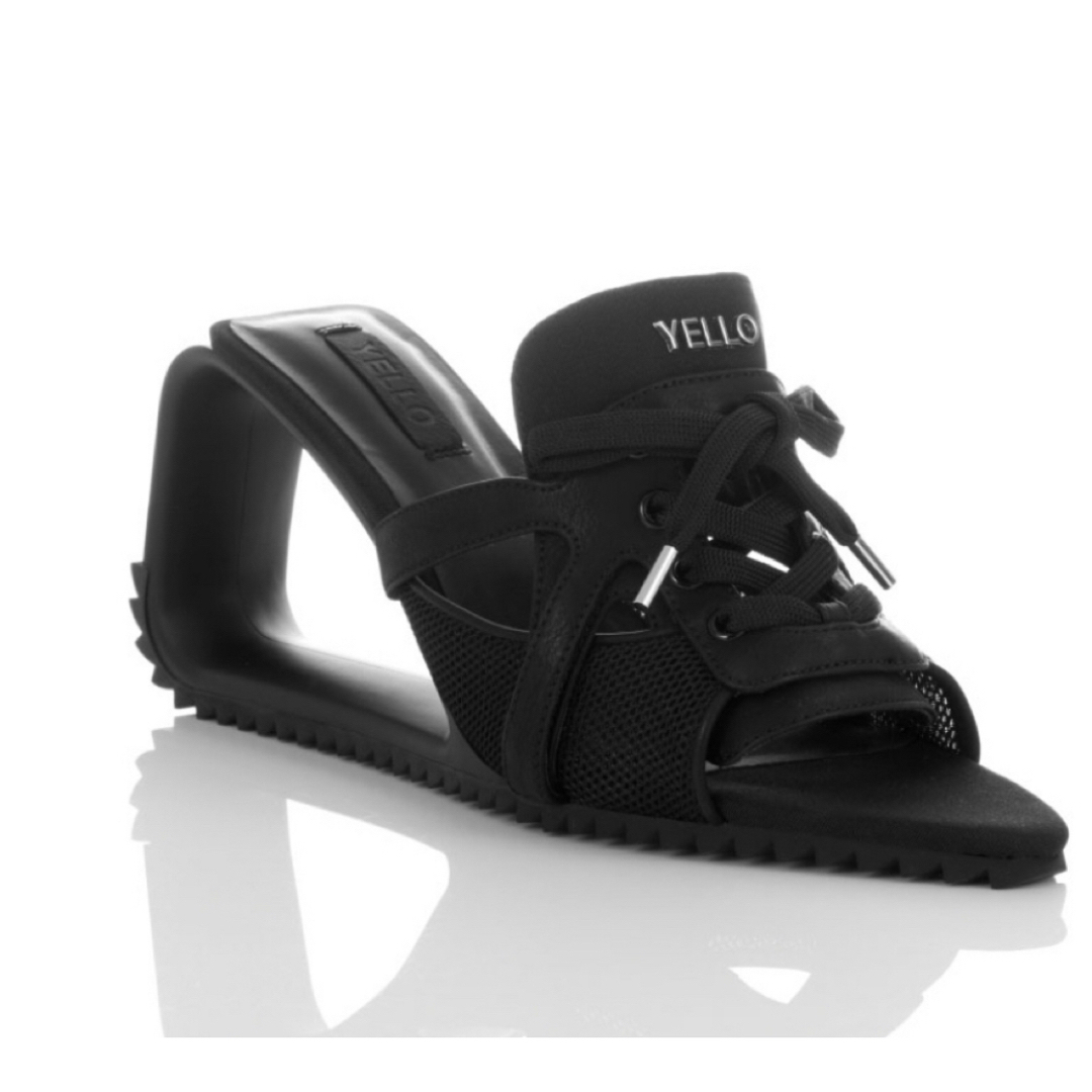 TANK DEFORMED WEDGE SANDALS Lサイズ YELLO