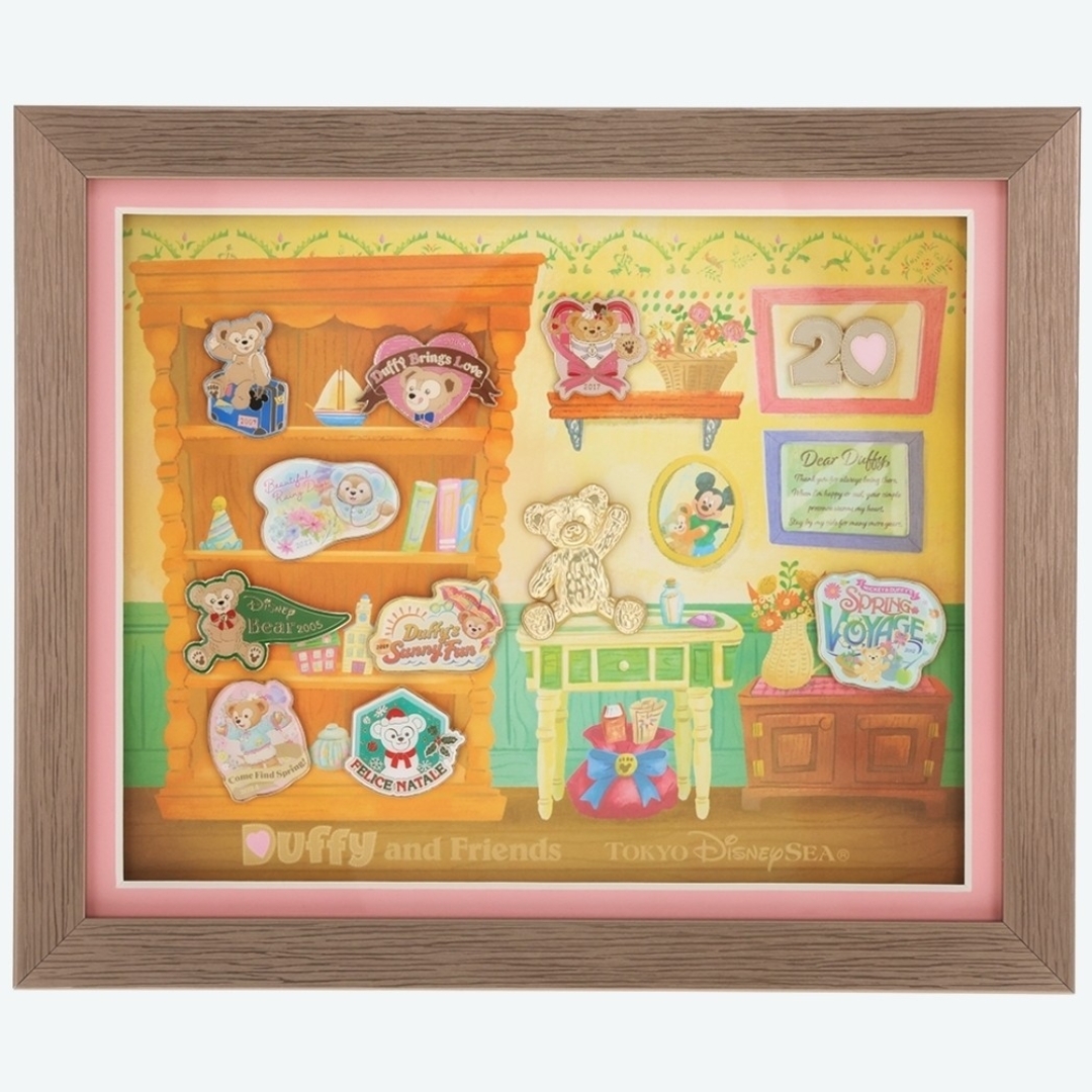 ディズニー ダッフィー 20周年 ピンバッジセット ダッフィー 20周年