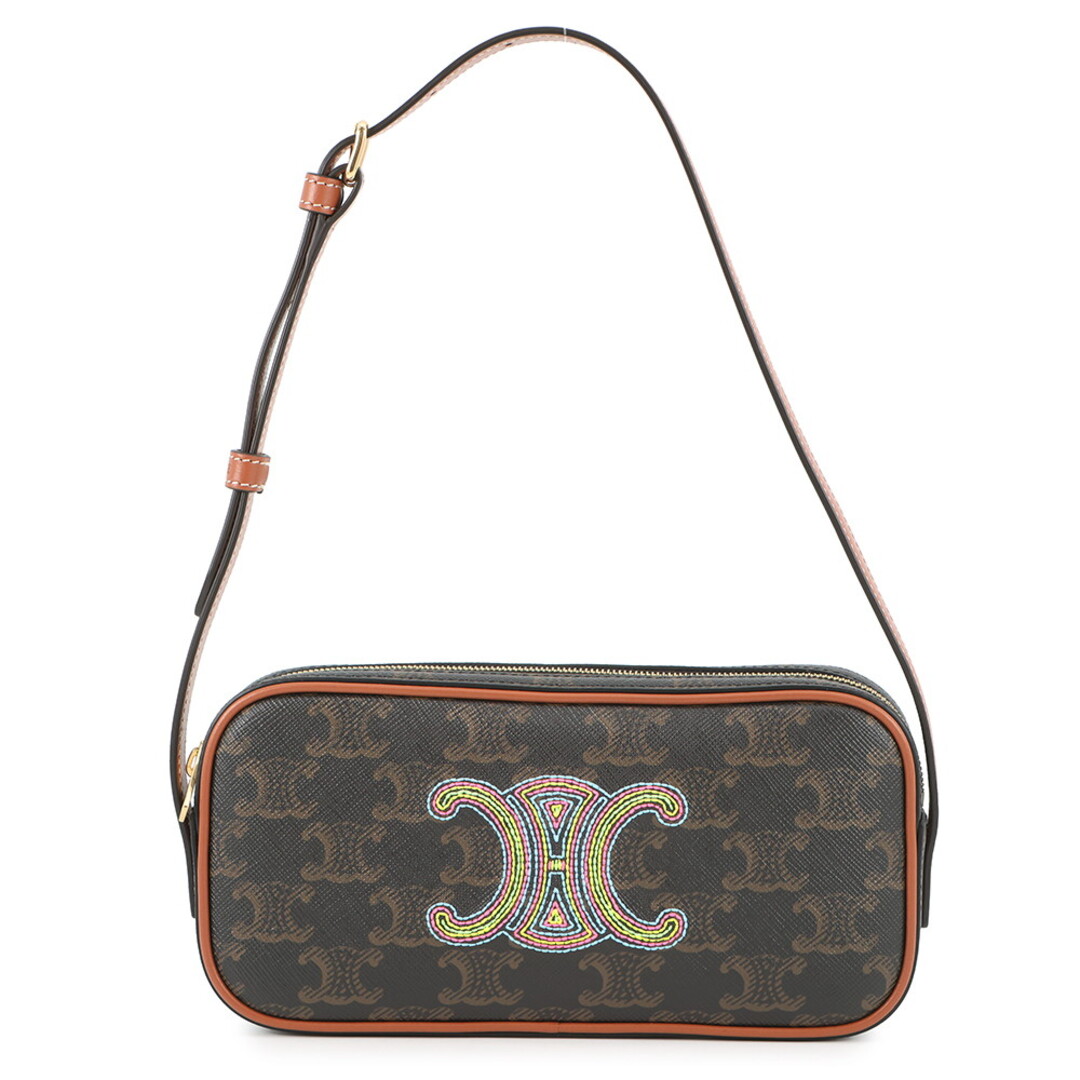 CELINE - セリーヌ ショルダーバッグ トリオンフ ミニカメラ 刺繍 PVC