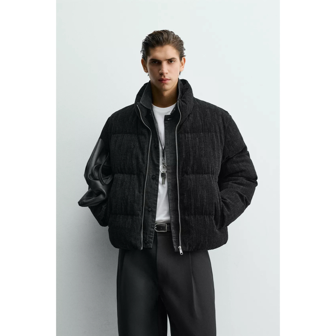 ZARA - ZARA ザラ クロップドフィットパフジャケット XLの通販 by GR