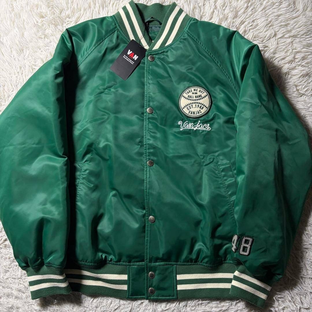 VAN Jacket - 未使用/タグ付□VAN JACKET スタジャン アーチロゴ