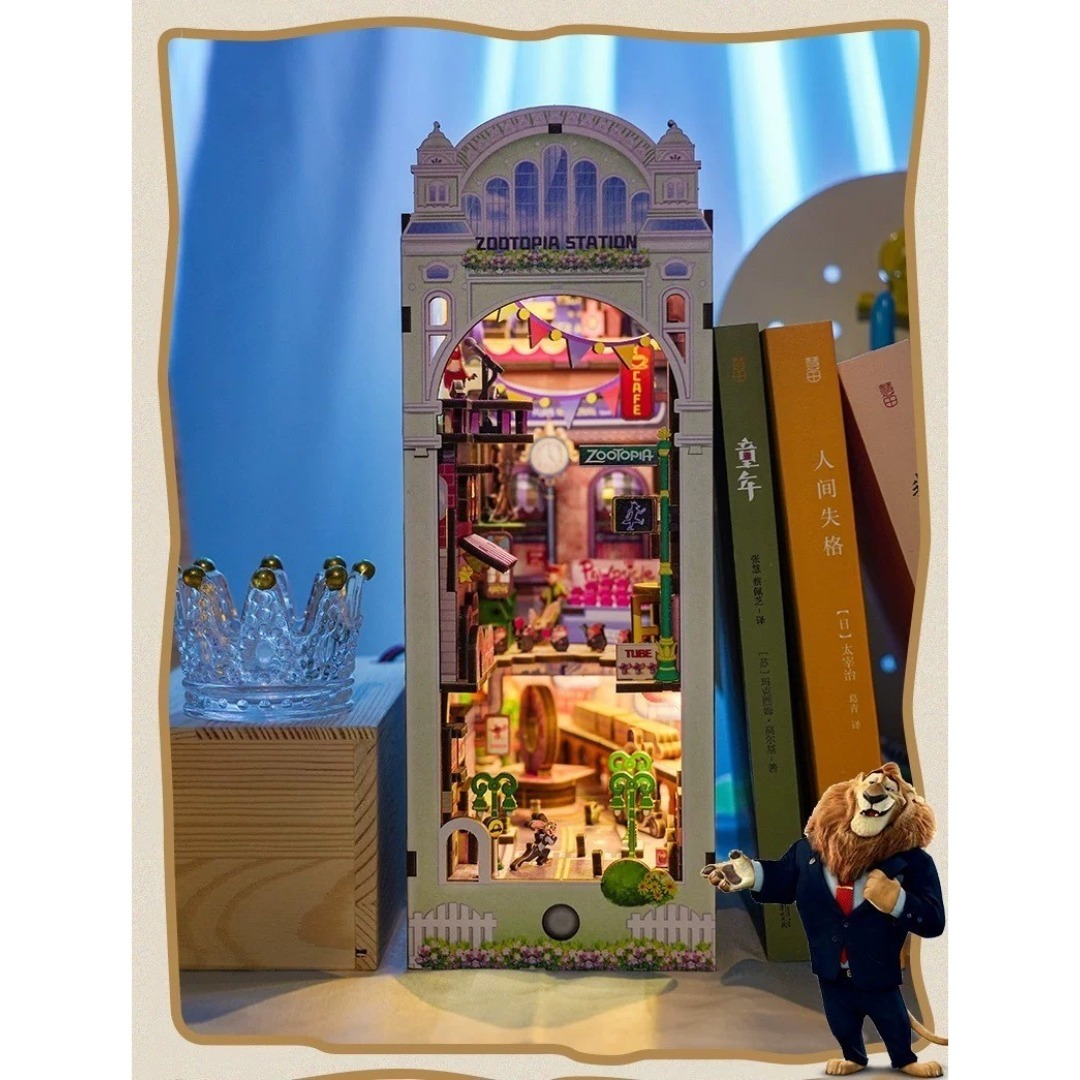 Disney - ズートピア ブックエンド 3D木製パズル ジュディ組み立て