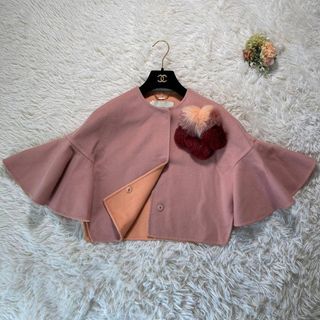 FENDI - 極美品 フェンディ ミンク×フォックスファーコサージュ ケープ