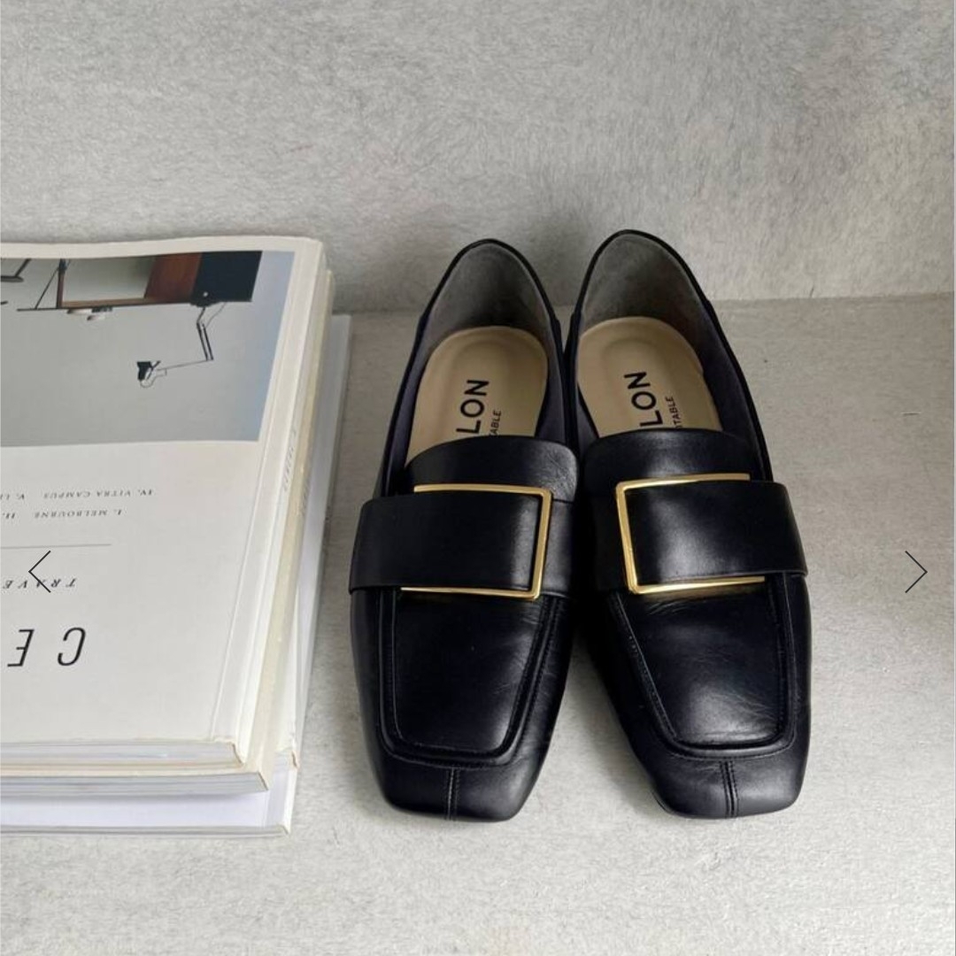 Le Talon - ほぼ新品☆ LE TALON 25cm本革レザースクエアメタル