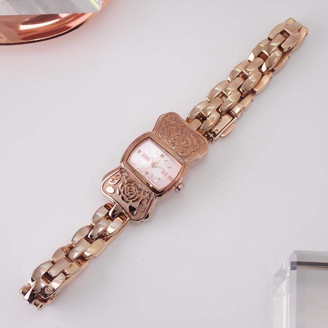 ANNA SUI - 稼働☆ ANNA SUI レディース クォーツ 腕時計 ローズ