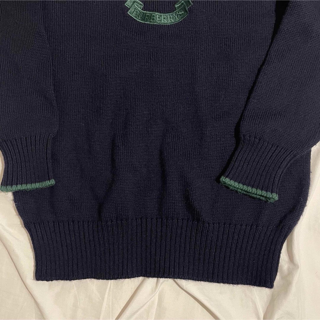 BURBERRY - Burberrys Burberrys ホースロゴ 刺繍 ネイビー×グリーン M