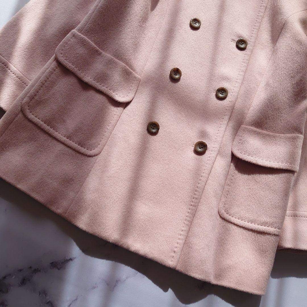 leilian - レリアン アンゴラ100％ ピンク ピーコート サイズ9 M相当