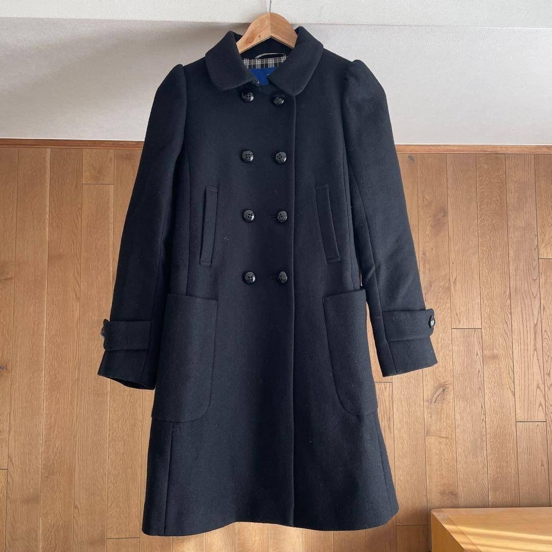 バーバリーブルーレーベル チェック コート