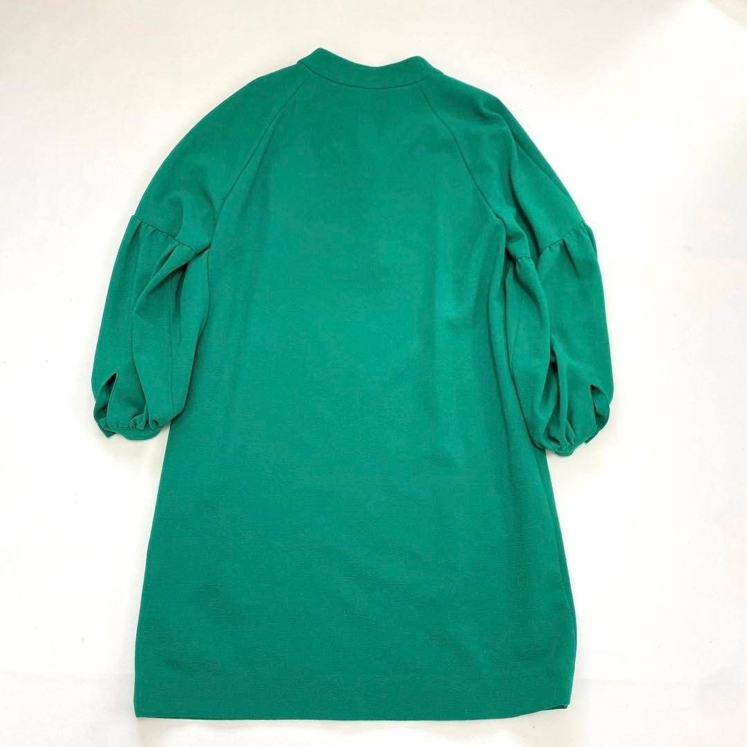 美品 ADORE アドーア ライトアムンゼンワンピース グリーン 38