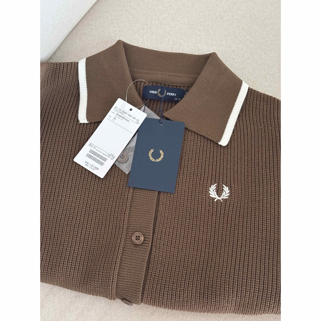 FRED PERRY - FRED PERRY × Ray BEAMS / 別注 カラー カーディガンの