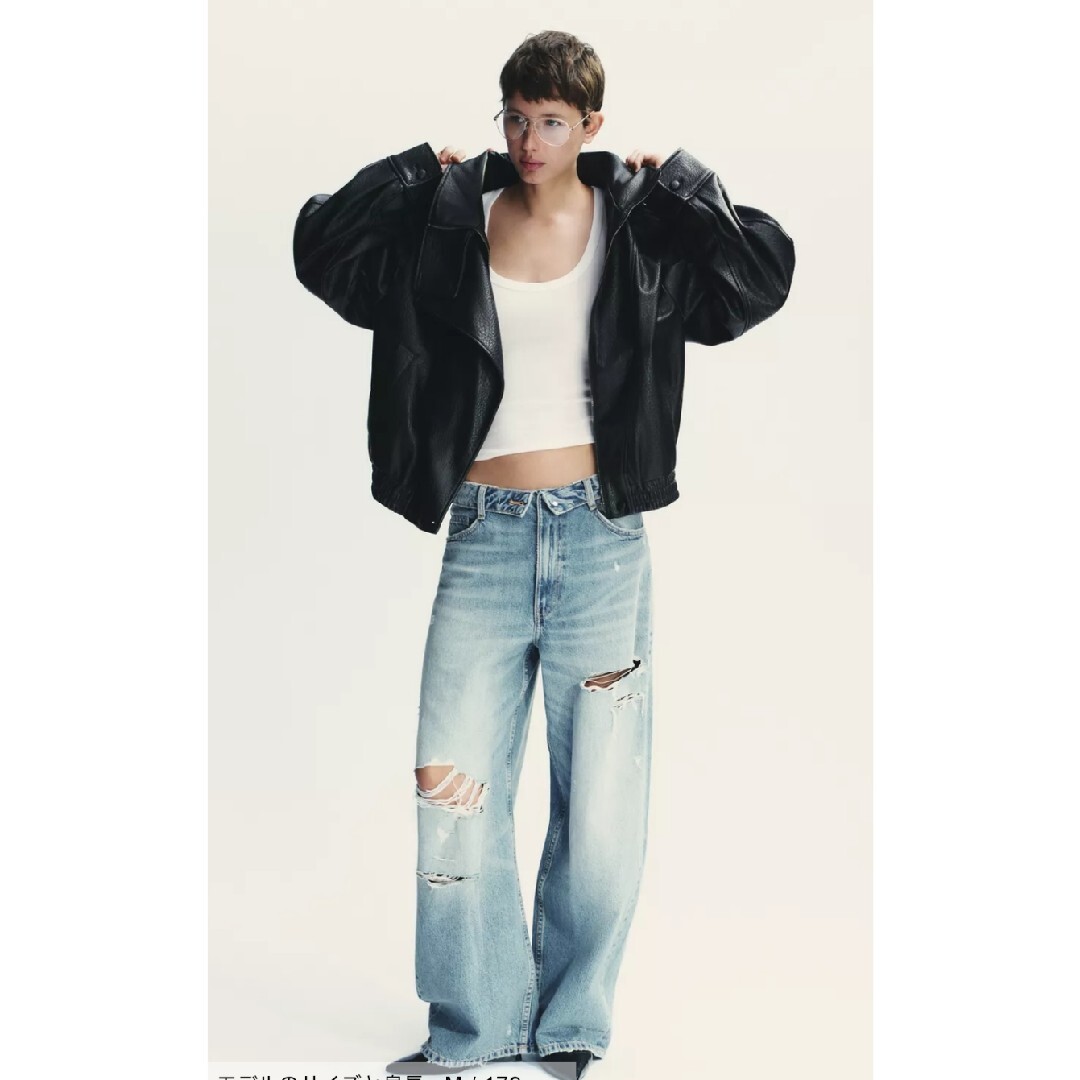 ZARA - 即発送 正規品 新品 ザラ zara XS フェイクレザージャケット