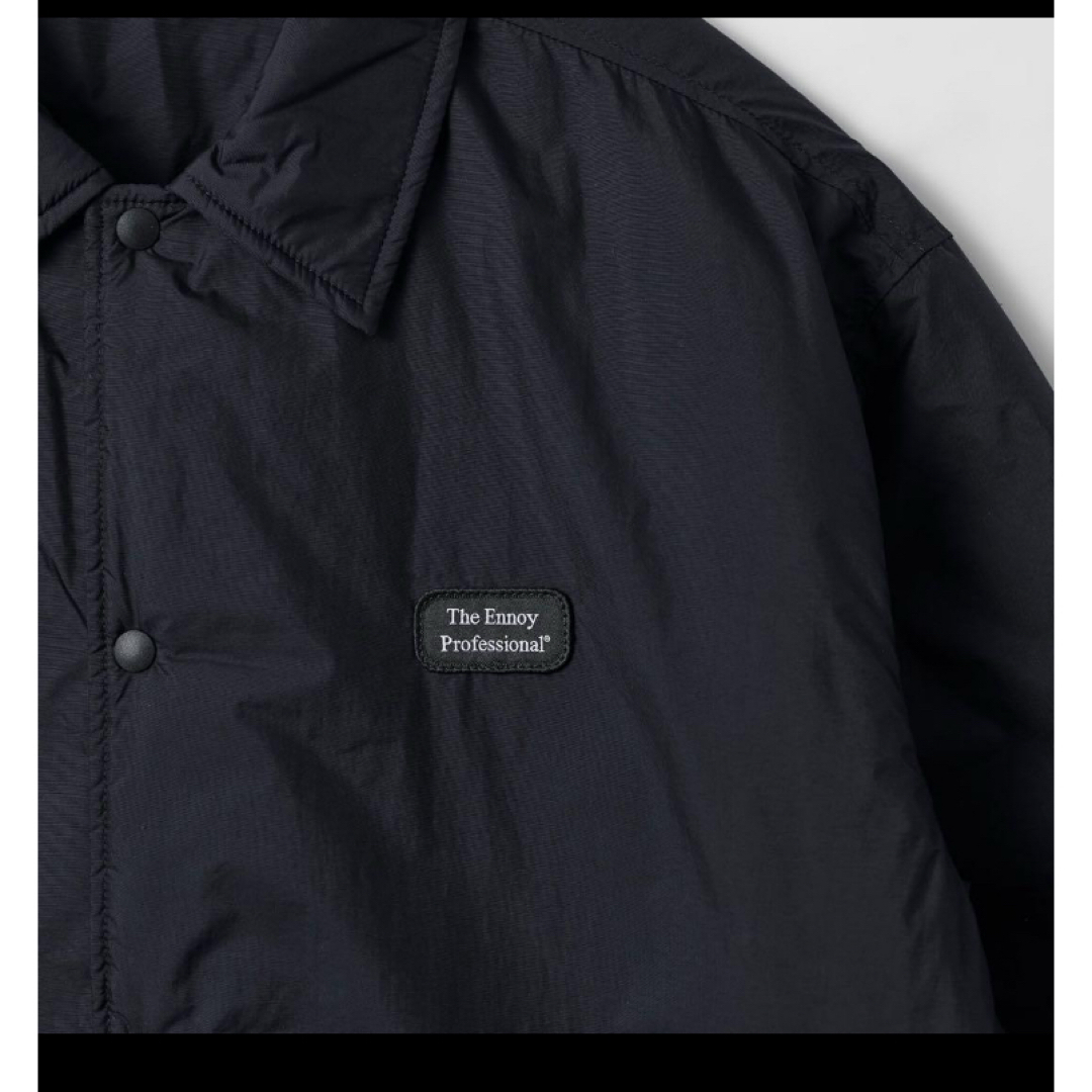 ENNOY PADDED NYLON COACH JACKET（black)XL