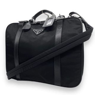 極美品□プラダ 2way ビジネスバッグ ナイロン 三角ロゴ ショルダー付