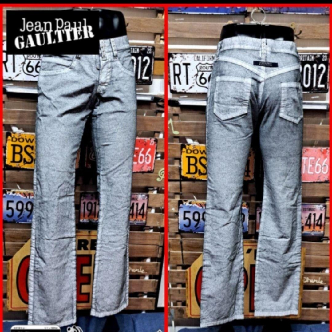 Jean Paul Gaultier コーティング加工 スタッズ デニム 46