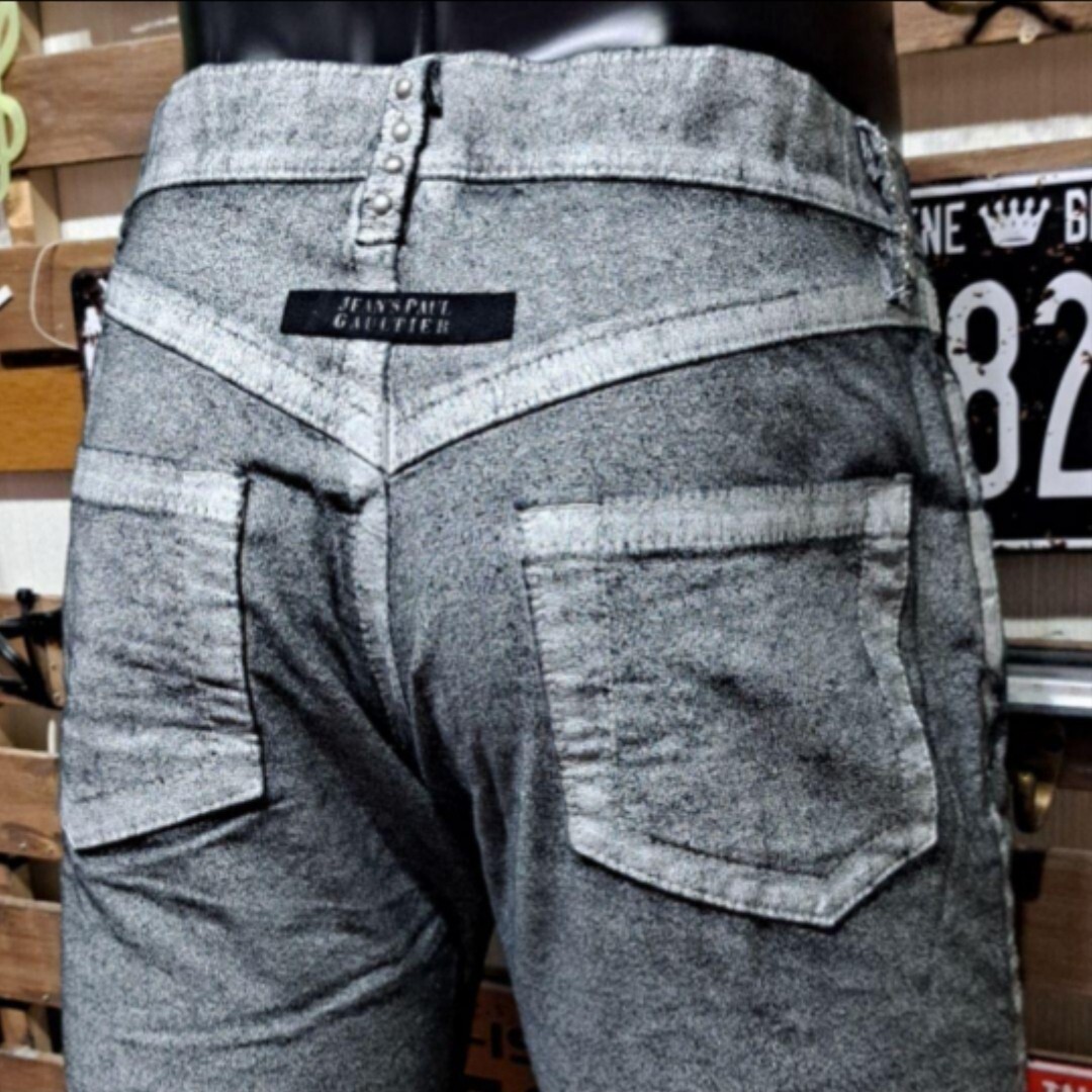 Jean Paul Gaultier コーティング加工 スタッズ デニム 46