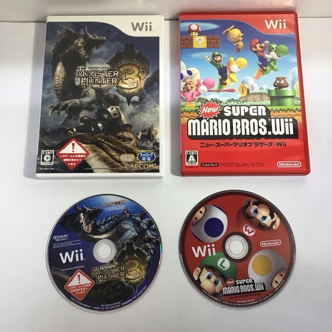 Nintendo Wii本体 動作確認済み ＋ソフト2本おまけ KA00257の通販 by