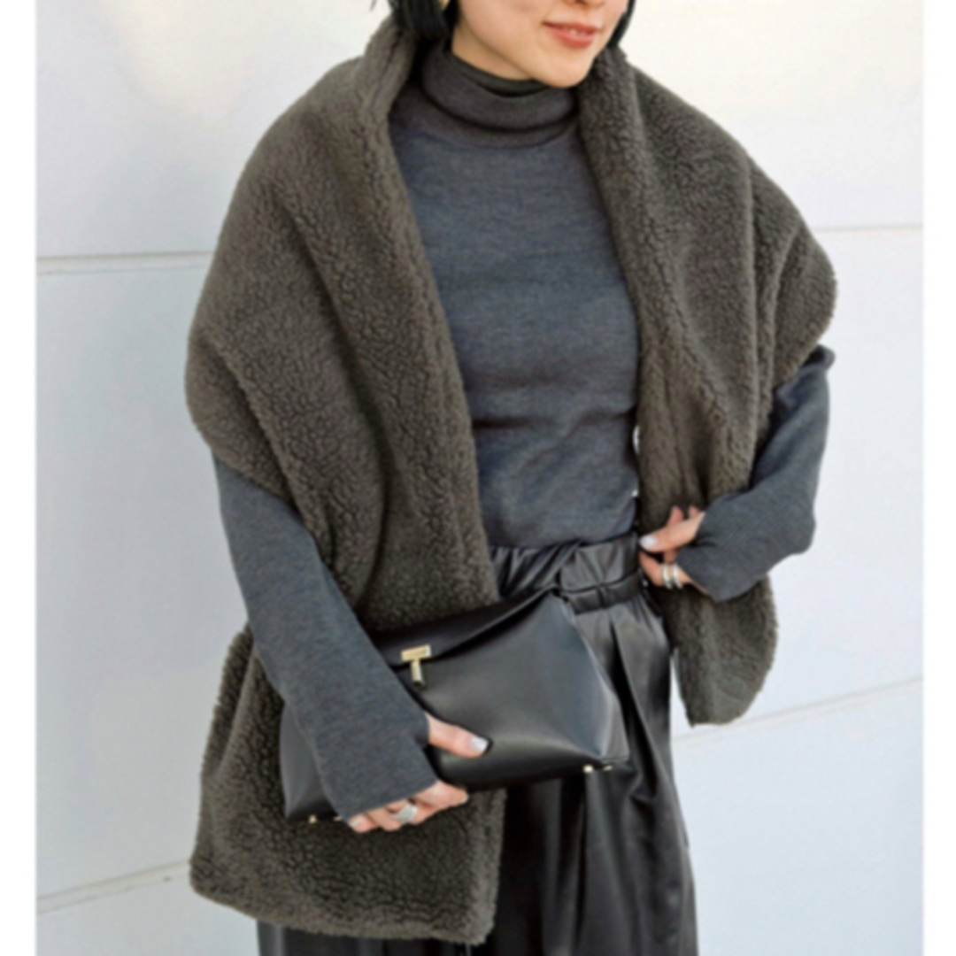 AP STUDIO - AP STUDIO 【THROW/スロー】ボアショール カーキの通販 by