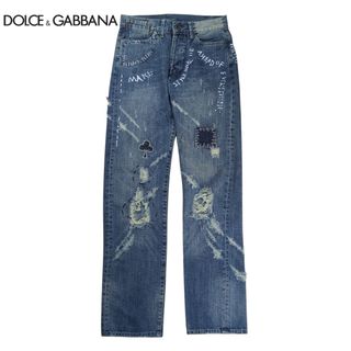 DOLCE&GABBANA - ドルチェ&ガッバーナ 名作ペンキクラッシュデニム