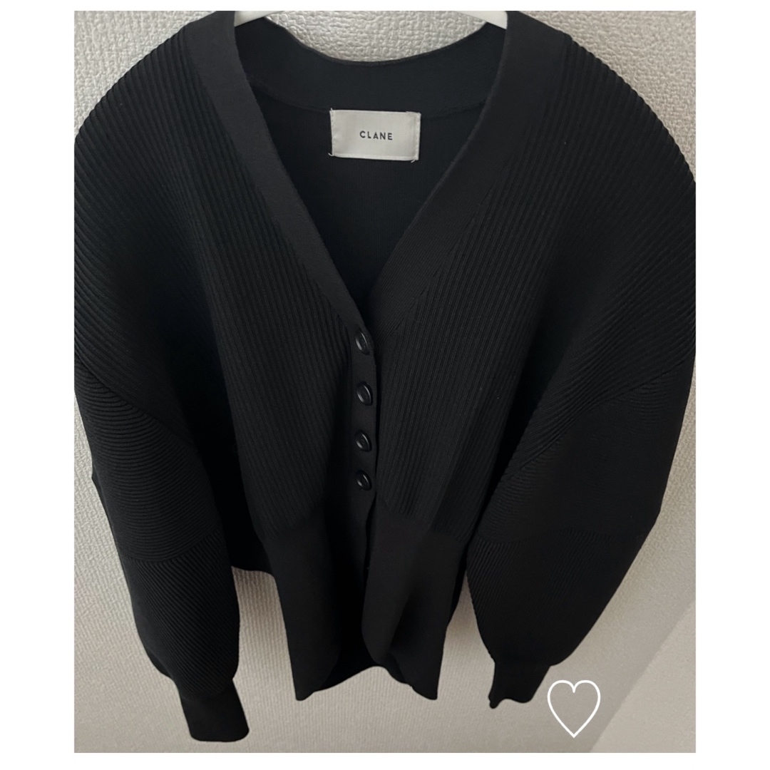 CLANE - CLANE CURVED SLEEVE KNIT CARDIGANの通販 by ♡shop｜クラネ