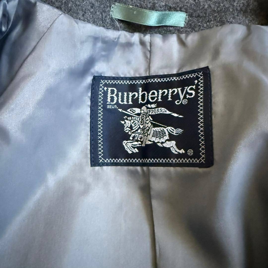 BURBERRY - Burberrys ピーコート カシミア混 ビンテージ グレー 9号の