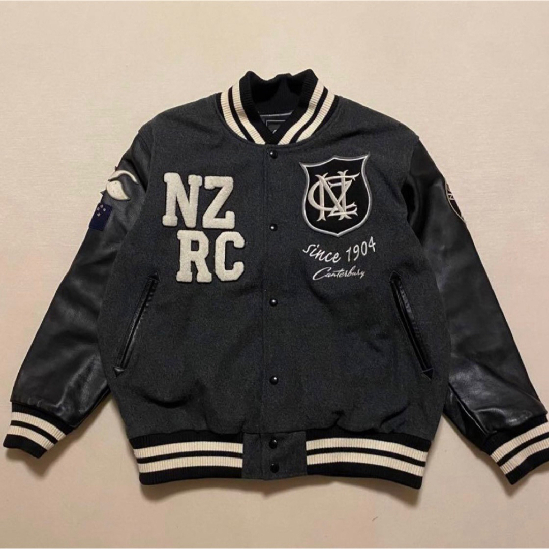 CANTERBURY - 豪華刺繍 カンタベリー フルデコ 袖革 スタジャン オール