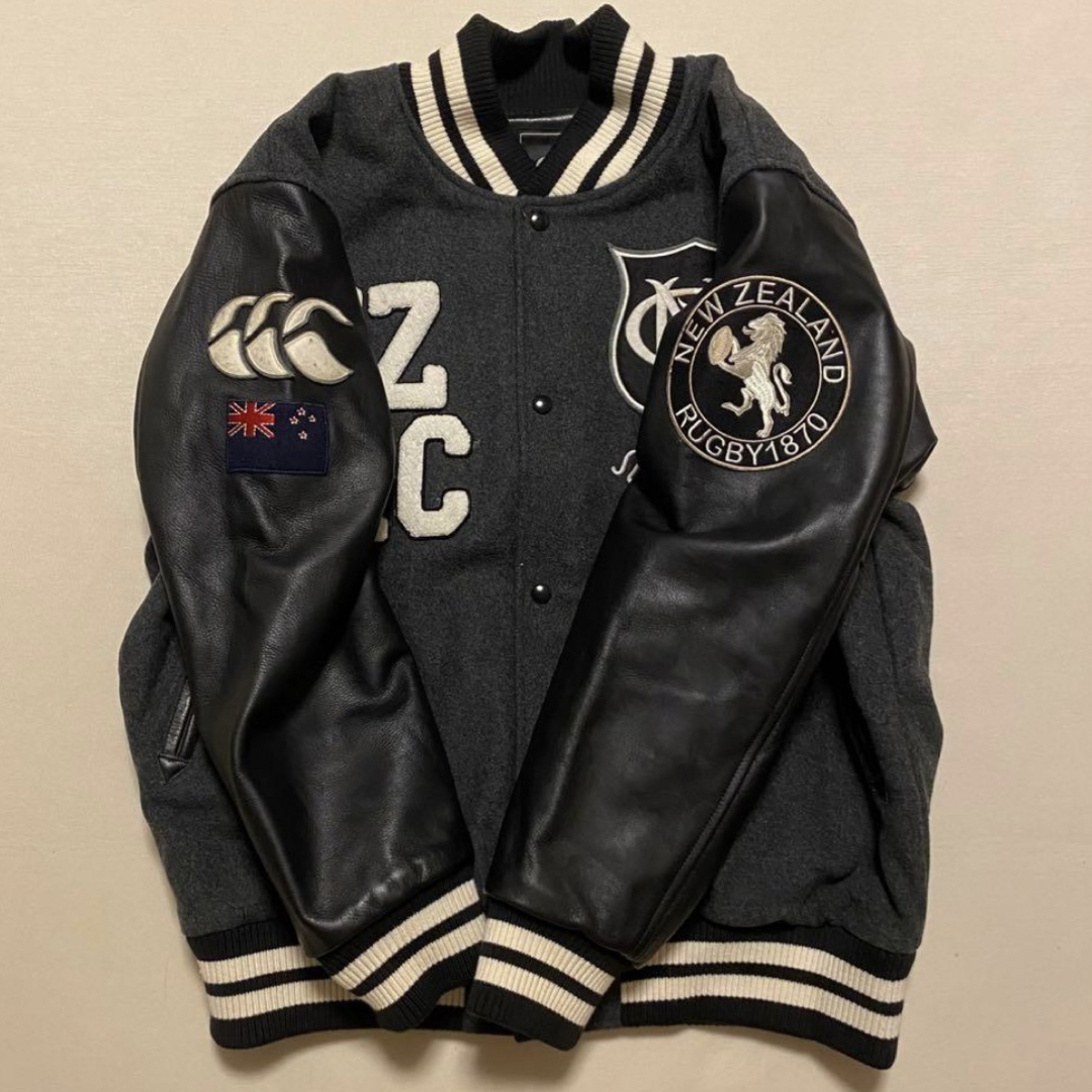 CANTERBURY - 豪華刺繍 カンタベリー フルデコ 袖革 スタジャン オール