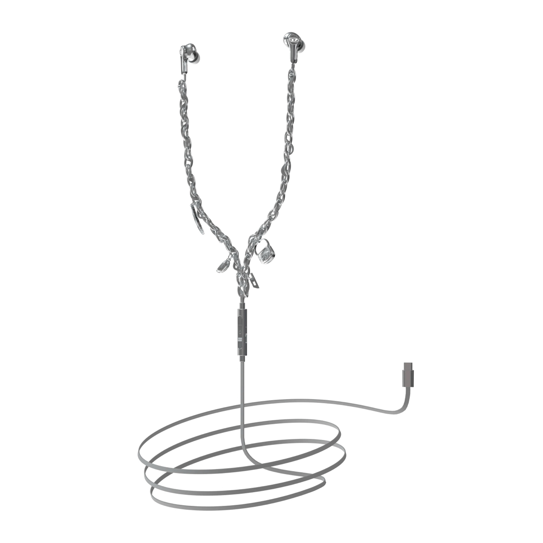 DIESEL - DIESEL Wired Earbuds シルバー イヤホンの通販 by z4's shop