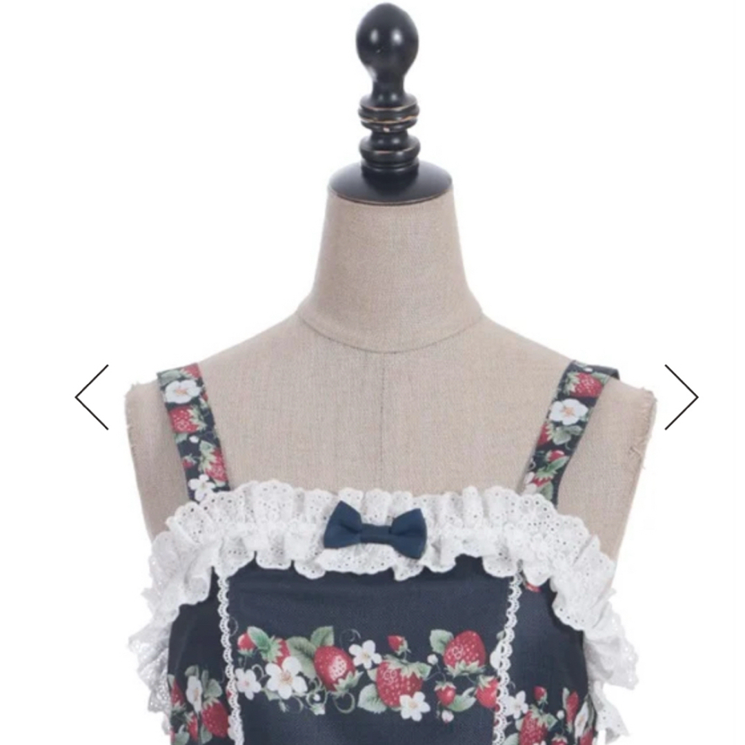 axes femme - Chalmiere ベイクドベリー 紺 ジャンスカ＆ヘアクリップ