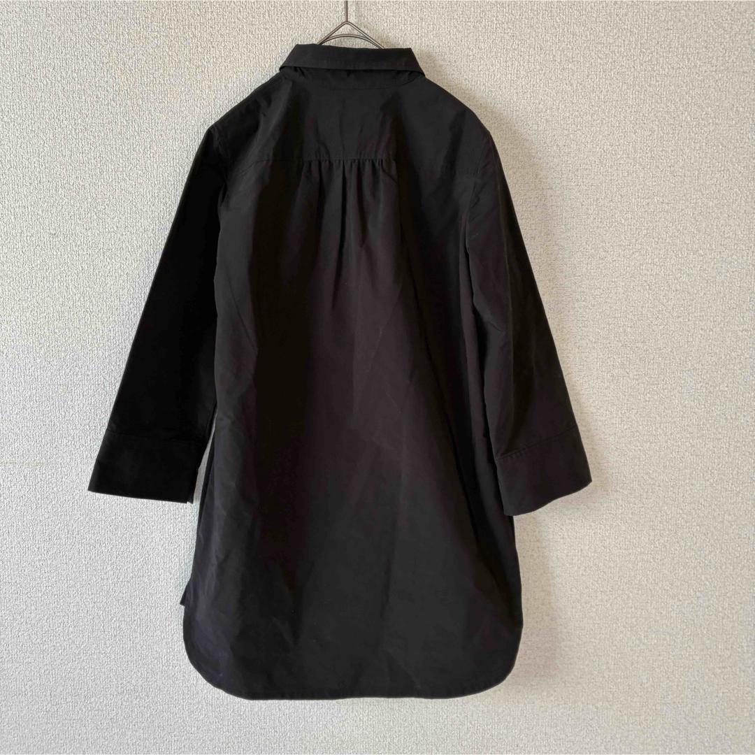 Theory luxe - theory luxe ブラック 七部袖 シャツ ブラウス ロング丈