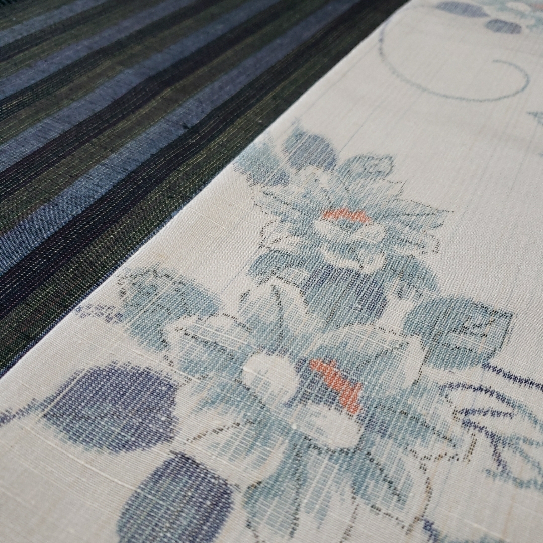 半幅帯 伝承工芸花園紬名匠秀逸極上織紬の通販 by 和彩｜ラクマ