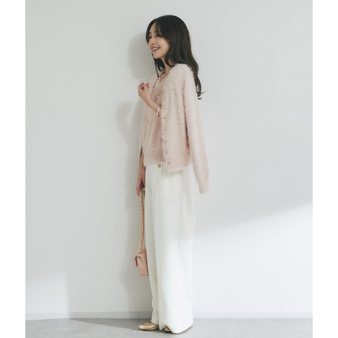 La boutique BonBon - ヘアリーフェザーカーディガンの通販 by momo's