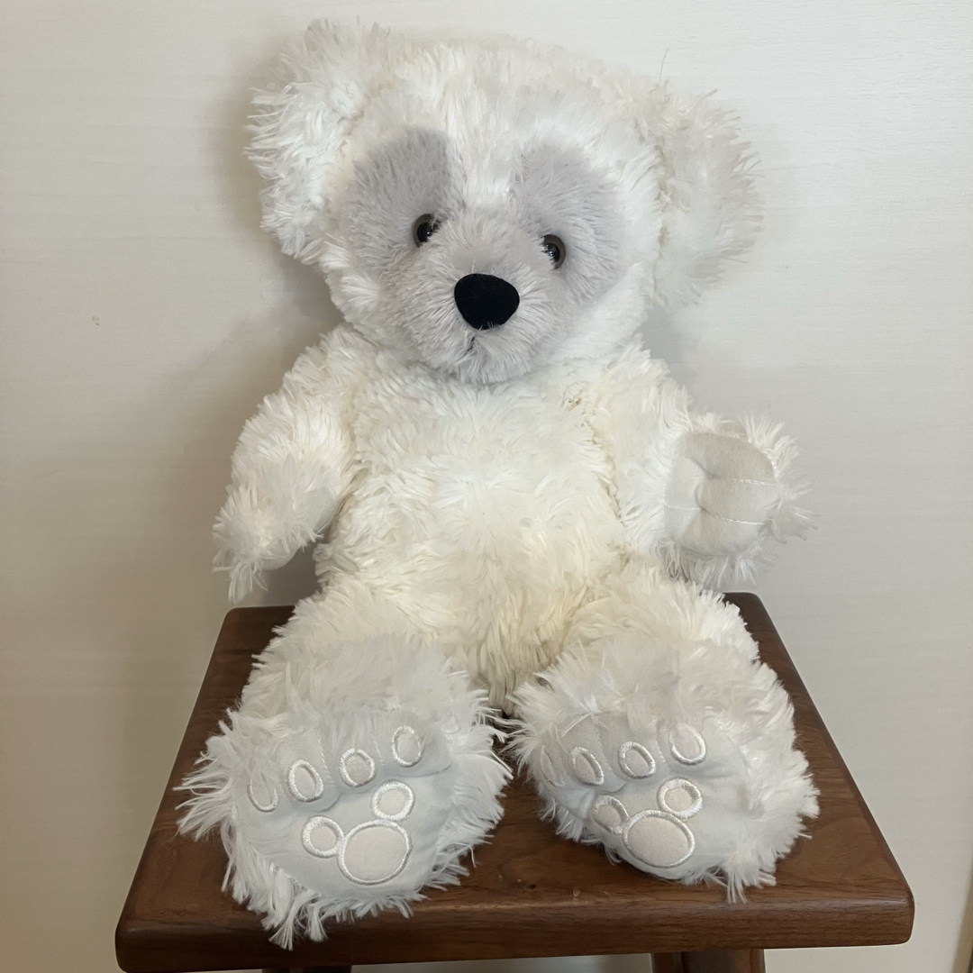 ダッフィー - WDW ディズニーベア ホワイト 長毛 初期 ダッフィーの