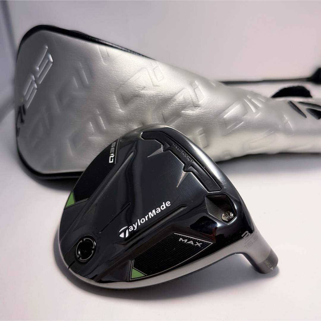 TaylorMade - Qi35MAX 3w 15.5° フェアウェイウッド ヘッドとカバー