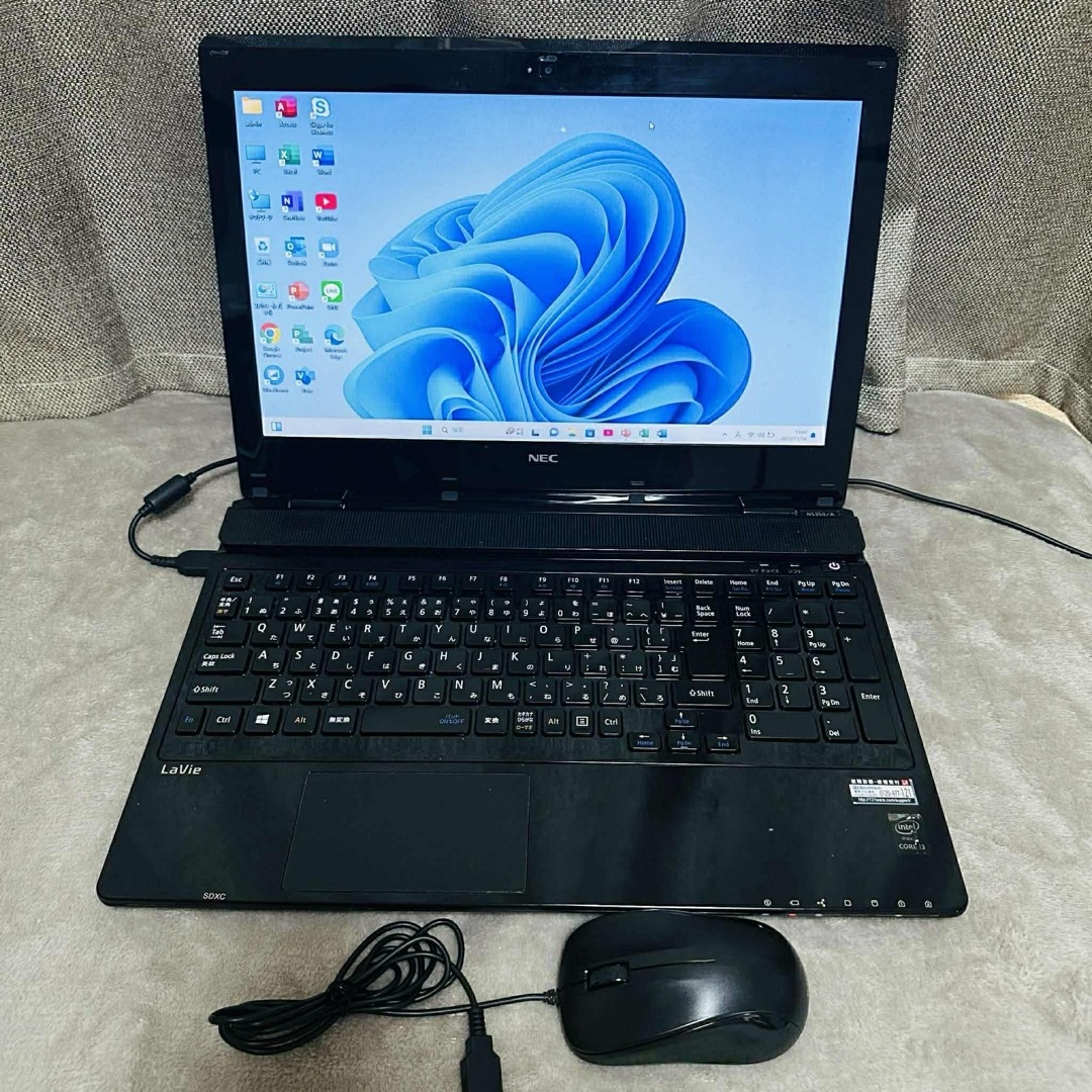 NEC - S201 NECノートパソコンWEBカメラSSD高速Windows11オフィス付の