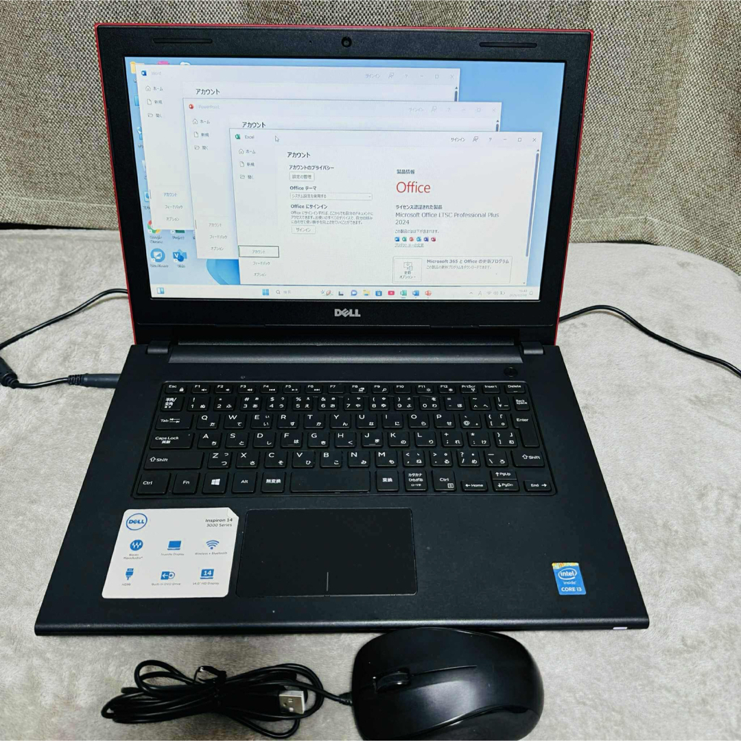 DELL - S222 DellノートパソコンWEBカメラSSD高速Windows11オフィスの