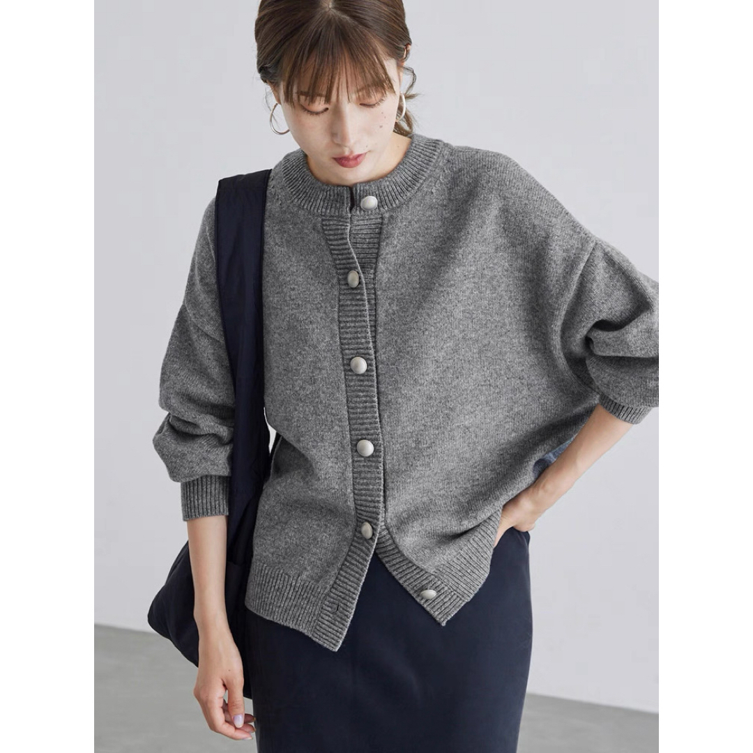 FRAMeWORK - 【未使用】FRAMeWORK メタルボタン2WAYカーディガン 毛100