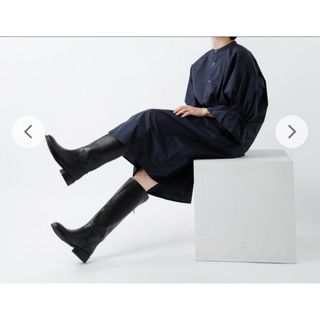 REMME - 新品 REMME レメ ロングブーツ 37 黒 ブラック バックジップの