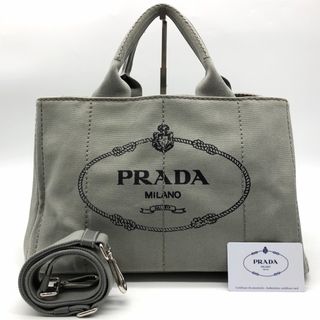 PRADA - プラダ ハンドバッグ 2way カナパ Mサイズ 三角ロゴプレート