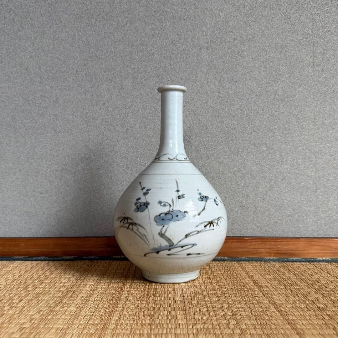 仙台藩 切込焼 染付 徳利 江戸時代 古伊万里 古砥部 古美術 骨董 民藝