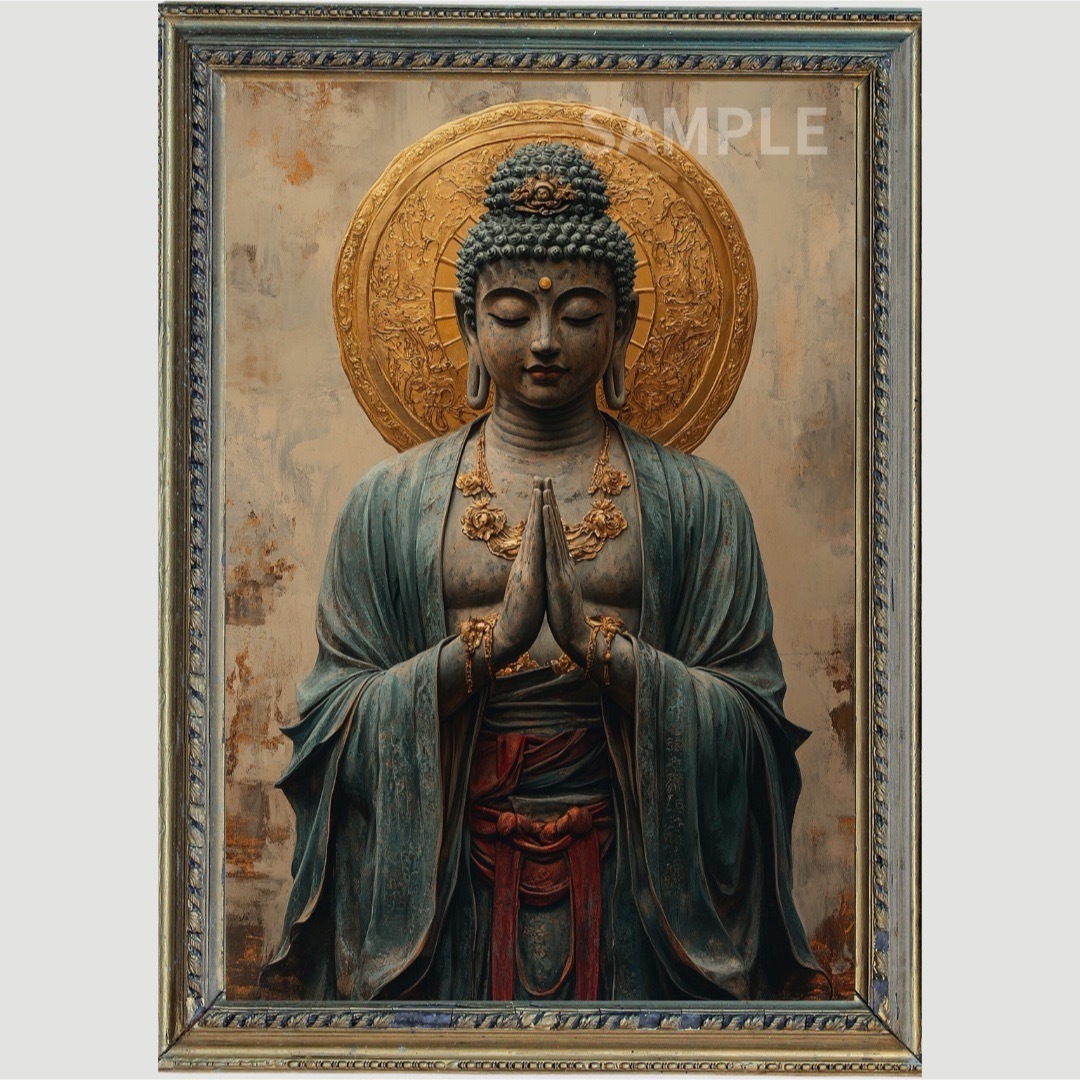 P2958 観音菩薩の開運アート【金運・厄除け・癒し】の通販 by ぽん太's