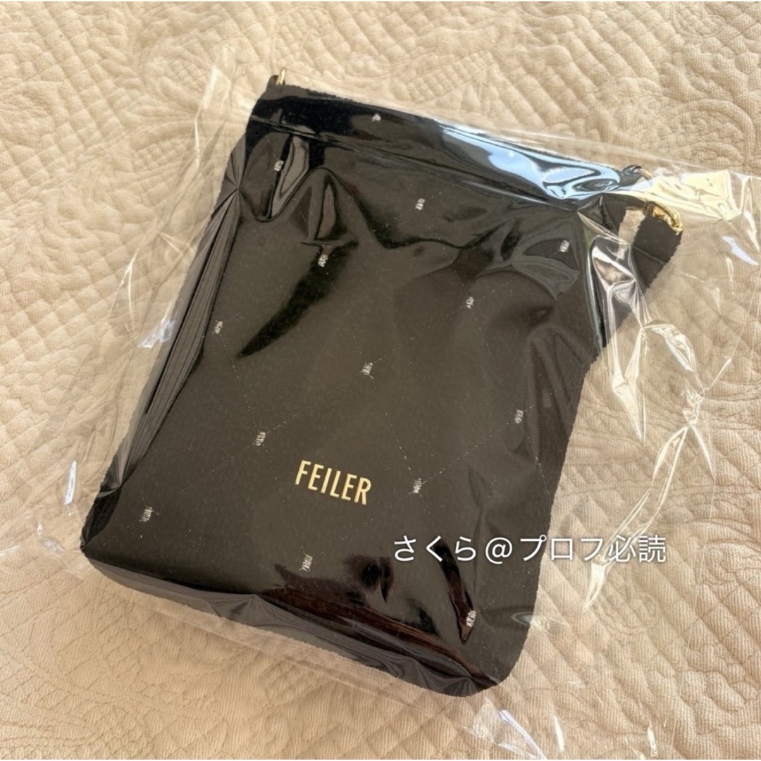 FEILER - 新品 フェイラー ユニ チェーンポシェット ブラック