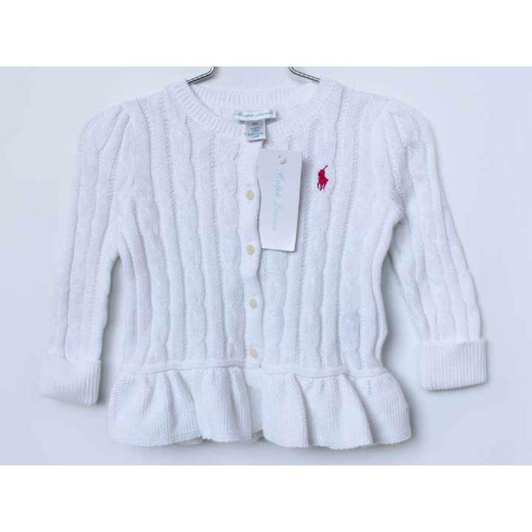 Ralph Lauren - ラルフローレン カーディガン 85cm キッズ 女児 白