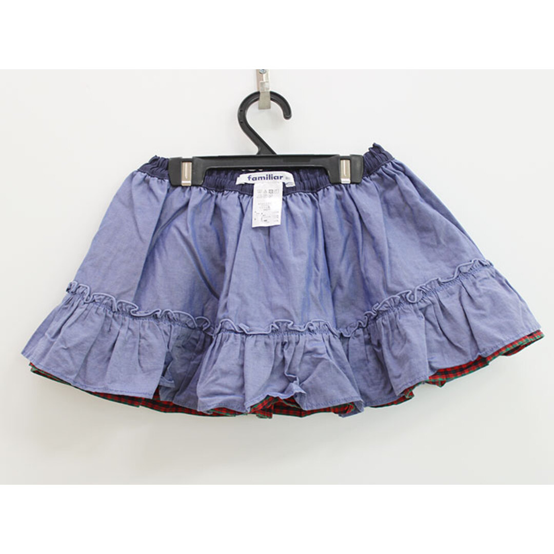 familiar - ファミリア リバーシブルスカート 80cm キッズ 女児 赤系